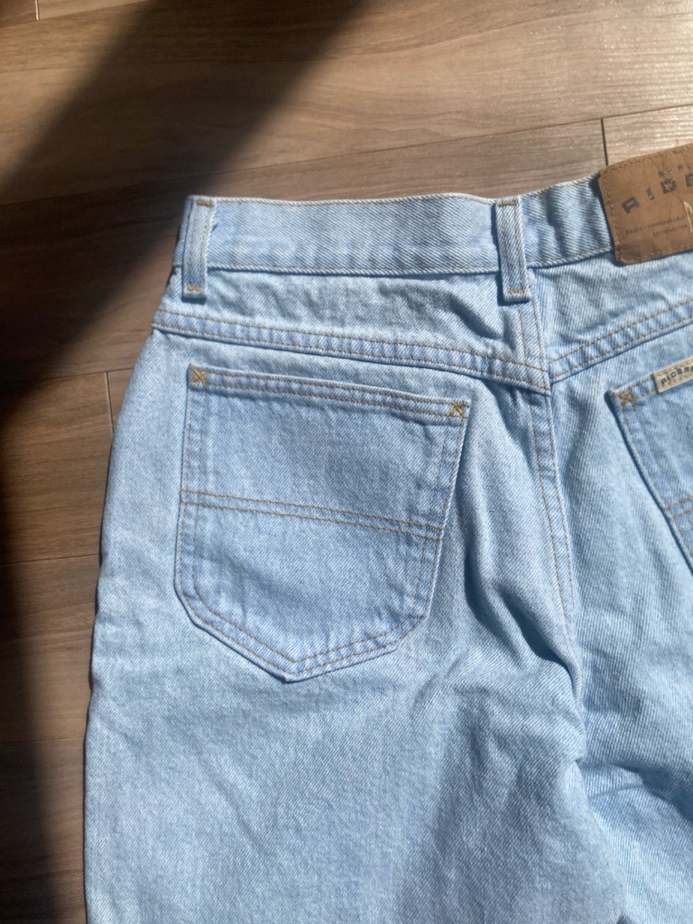 Vintage Riders jean short cotton denim short men’s - Picture 8 of 14